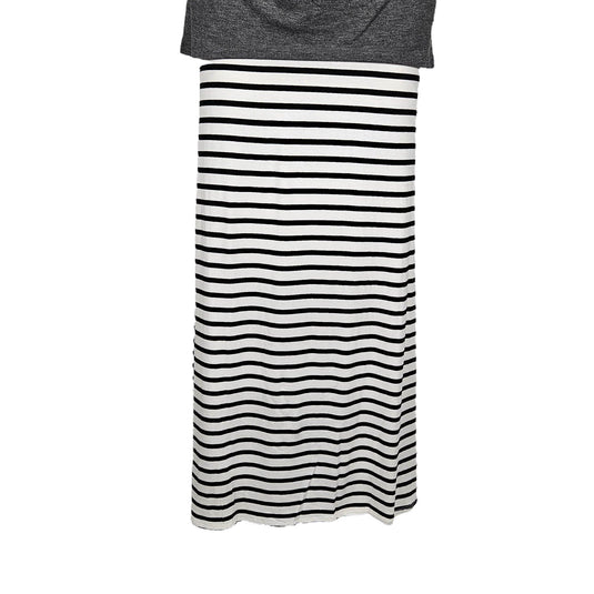 Women's Black & White Striped Maxi Skirt - Made in the USA Shop Now at Rainy Day Deliveries