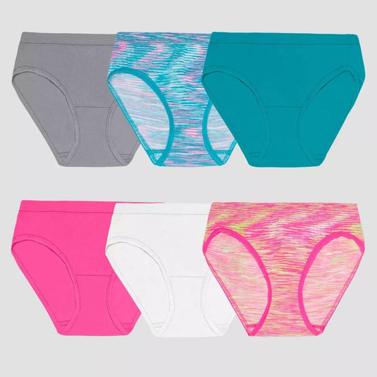 Fruit of the Loom Girls' 6pk Seamless Hipster - Size 10/12 Colors Vary Shop Now at Rainy Day Deliveries
