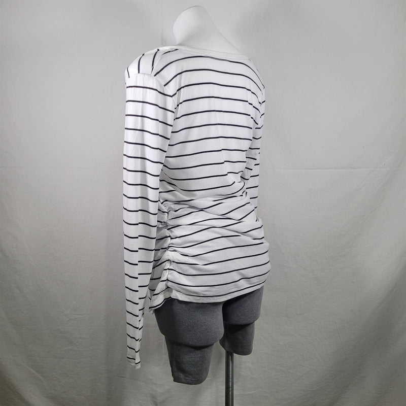 Load image into Gallery viewer, Maternity Long Sleeve Side Shirred T-Shirt - Ingrid &amp; Isabel - Large Shop Now at Rainy Day Deliveries
