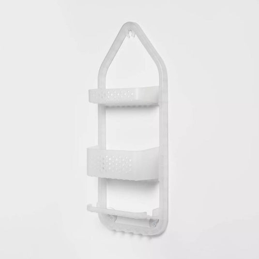 Three Tier Over the Shower Caddy Frosted Shop Now at Rainy Day Deliveries