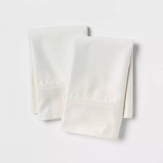 Threshold 400 Thread Count Solid Performance Pillowcase Set - Sour Cream Shop Now at Rainy Day Deliveries