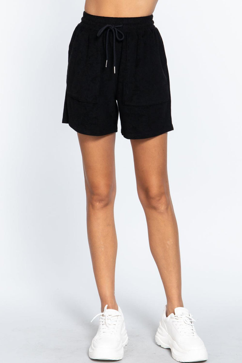 Load image into Gallery viewer, Comfy Terry Toweling Drawstring Shorts Shop Now at Rainy Day Deliveries
