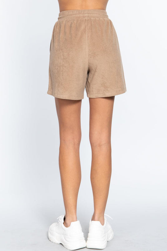 Comfy Terry Toweling Drawstring Shorts Shop Now at Rainy Day Deliveries