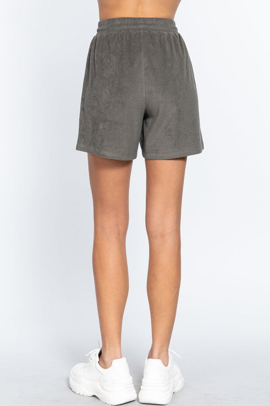 Comfy Terry Toweling Drawstring Shorts Shop Now at Rainy Day Deliveries