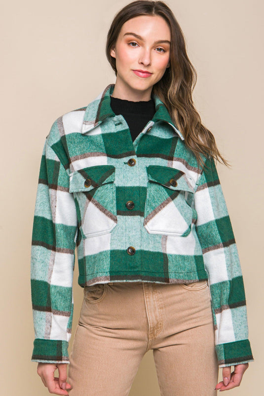 Yarn Dyed Plaid Button-Up Jacket: Your Go-To Layer for Any Occasion Shop Now at Rainy Day Deliveries