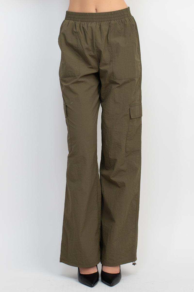 Load image into Gallery viewer, Chic High Rise Cargo Parachute Pants Shop Now at Rainy Day Deliveries
