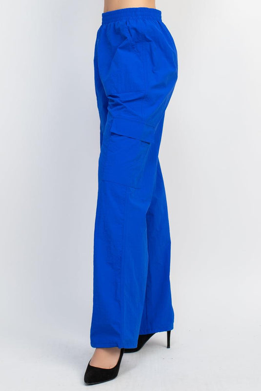Chic High Rise Cargo Parachute Pants Shop Now at Rainy Day Deliveries