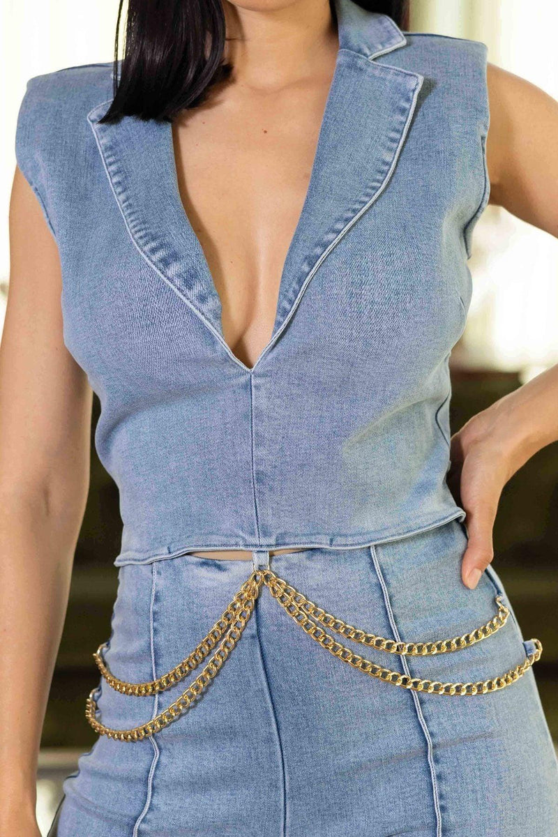 Load image into Gallery viewer, Urban Edge Washed Denim Stretch Jumpsuit Shop Now at Rainy Day Deliveries
