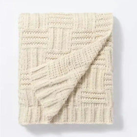 Threshold Chunky Knit Throw Blanket - Cream Shop Now at Rainy Day Deliveries