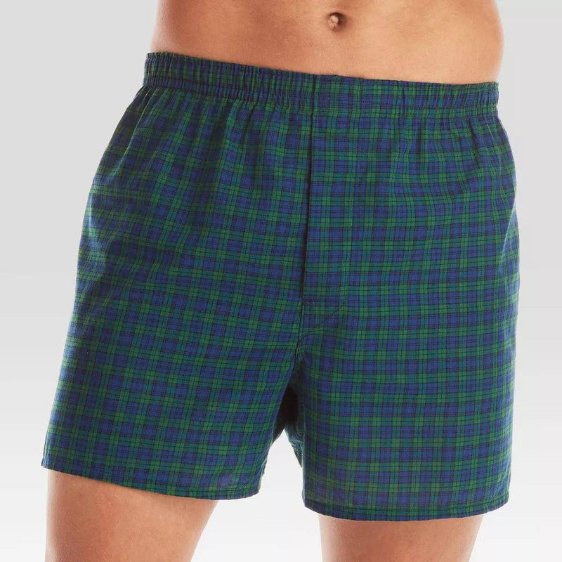 Load image into Gallery viewer, Hanes Men&#39;s 5-Pack Boxer Shorts Tartan - Multi Color Small Shop Now at Rainy Day Deliveries
