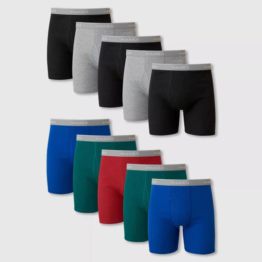 Hanes Red Label 10pk Super Value Boxer Briefs - Various Colors Small Shop Now at Rainy Day Deliveries