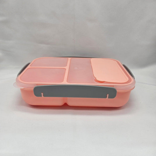 Portable Lunch Box - Leak-proof, BPA Free, Microwave, Freezer, Dishwasher Safe with 3 Separate Compartments & Spoon Included Shop Now at Rainy Day Deliveries