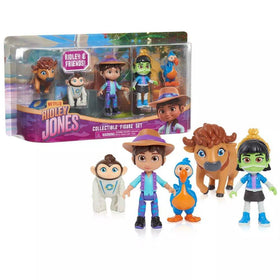 Packaged Ridley Jones Collectible Figure Set, featuring Ridley and her friends in a vibrant display box with a clear plastic front.