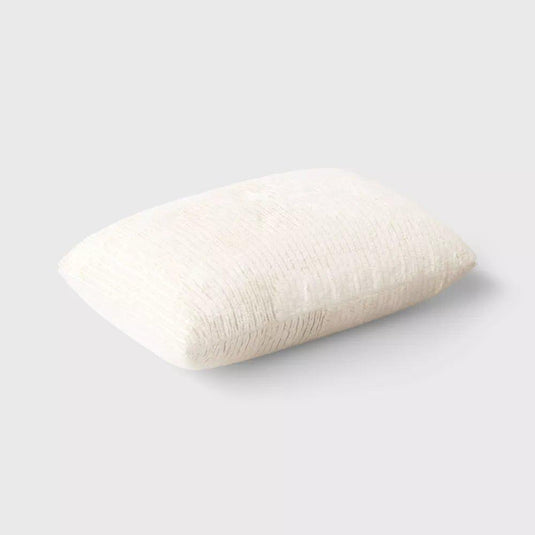 Threshold™ Decorative Lumbar Pillow – Striped Faux Fur, Ivory 20" x 14" x 5" – Elegant Indoor Accent Shop Now at Rainy Day Deliveries