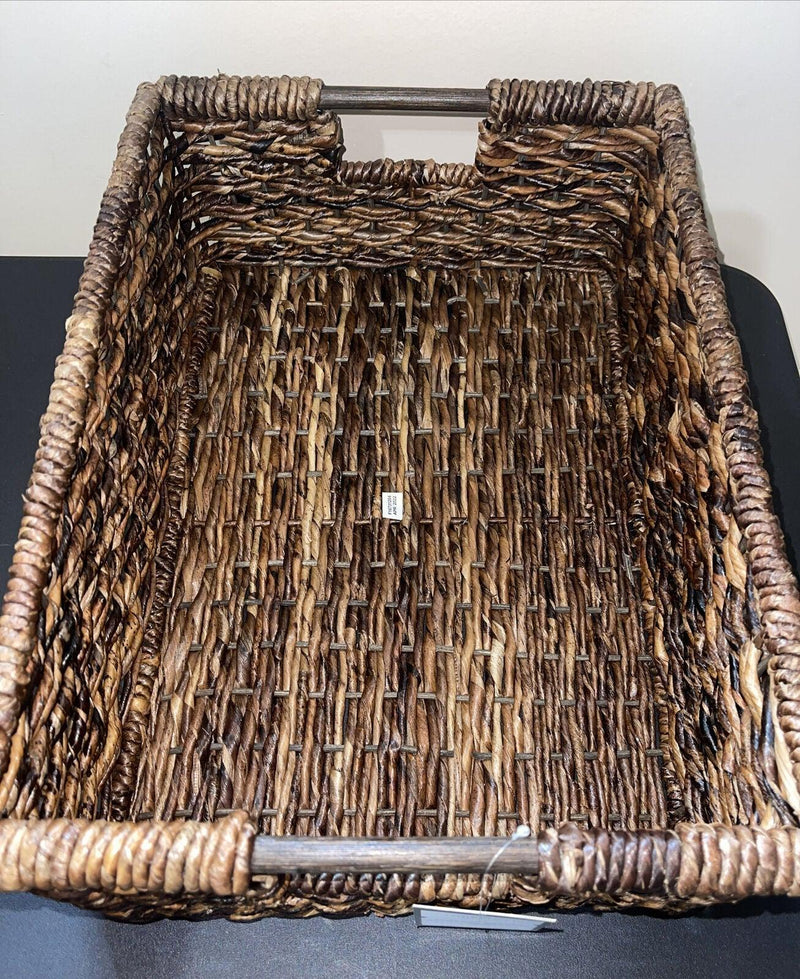 Load image into Gallery viewer, Threshold Wicker Folio Bin - 17&quot;L x 12&quot;W x 6&quot;H Shop Now at Rainy Day Deliveries
