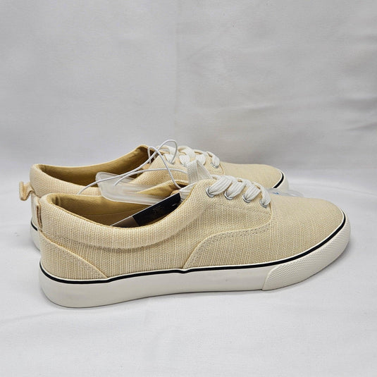 Women's Lace Up Vulcanized Canvas Shoes - Yellow Shop Now at Rainy Day Deliveries