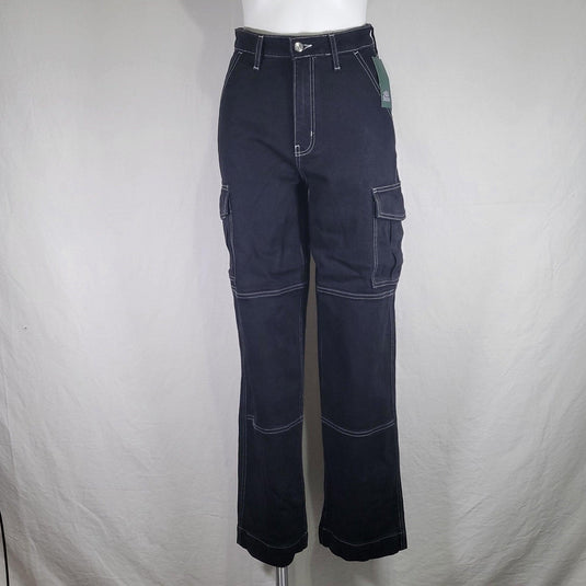 Wild Fable Super High Waist Baggy Cargo Jeans - Womens Black Size 2 Shop Now at Rainy Day Deliveries